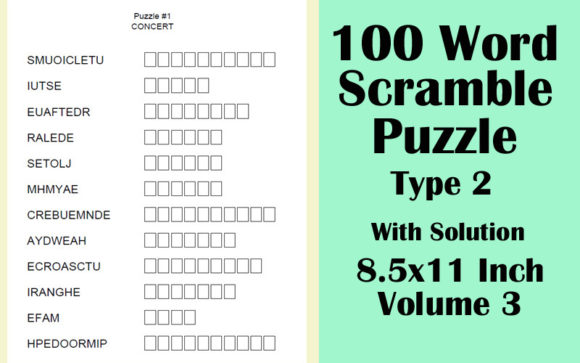Download 100 Word Scramble Type2 8.5x11 KDP V 3 - Word scramble Collection