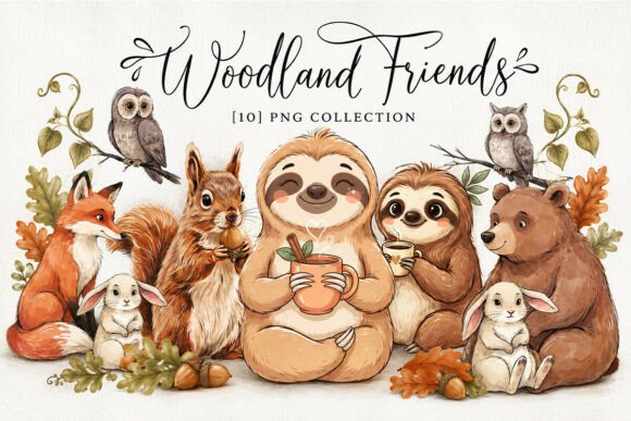 Download Woodland Friends Clipart Bundle PNG - Woodland friends Collection