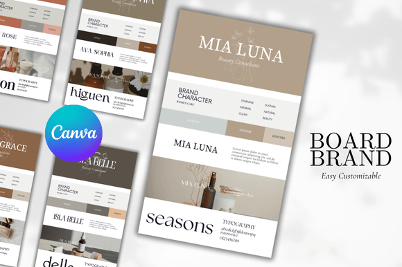 Download Brand Board Canva Template Bundle - Premium Bundle