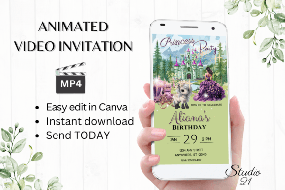 Download Princess Birthday Invitation - Girl - Invitation Collection