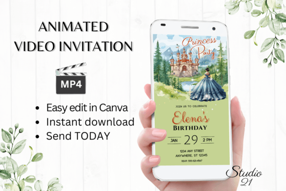 Download Princess Birthday Invitation - Girl - Premium Resources