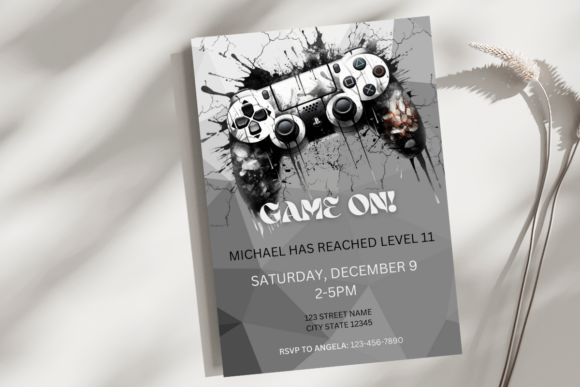 Download Gamer Boy Birthday Invite Template - Game Collection