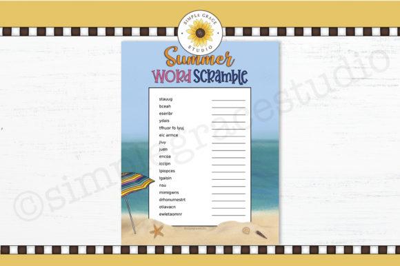 Download Summer Word Scramble - Word scramble Collection