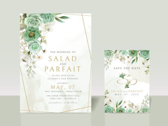 Download Greenery Floral Wedding Invitations Card - Invitation Collection